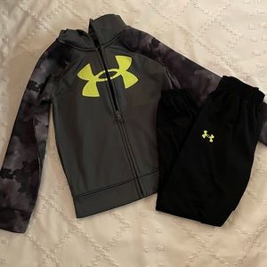 Under Armour Boys' Camo Raglan Full-Zip Hoodie Set